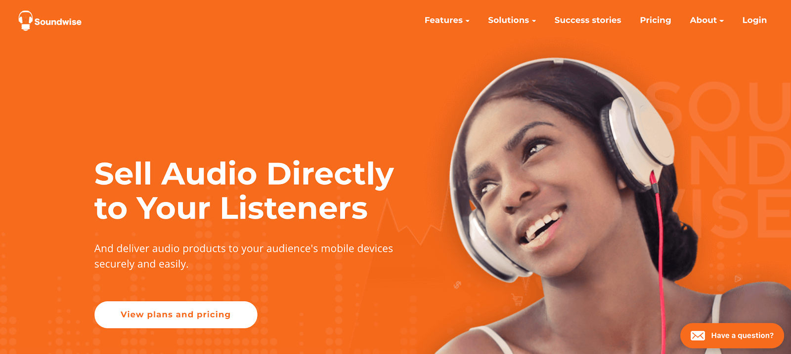 Soundwise landing page