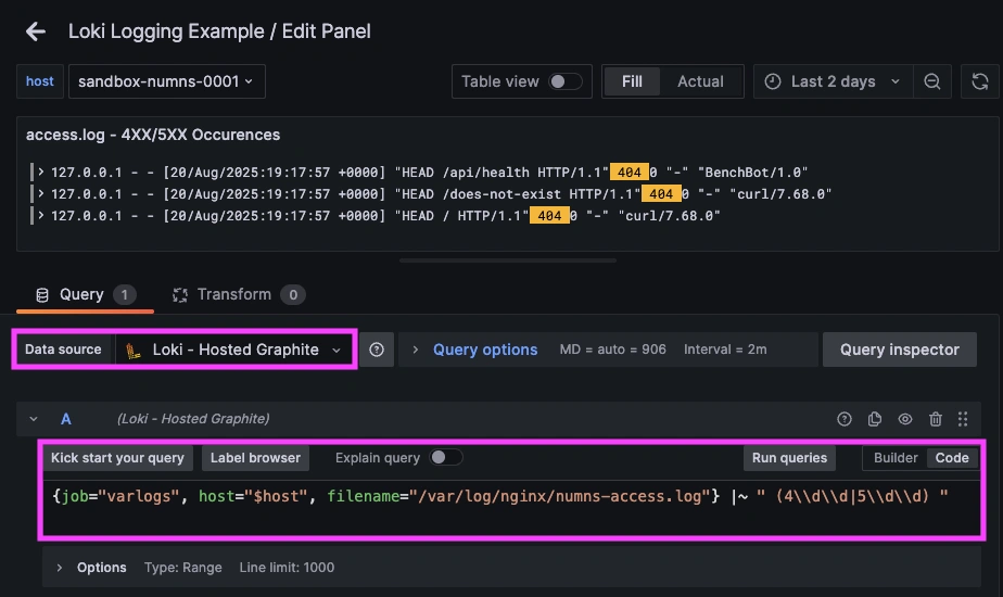 Nginx Performance Monitoring: Loki Logs and Telegraf Metrics - 4