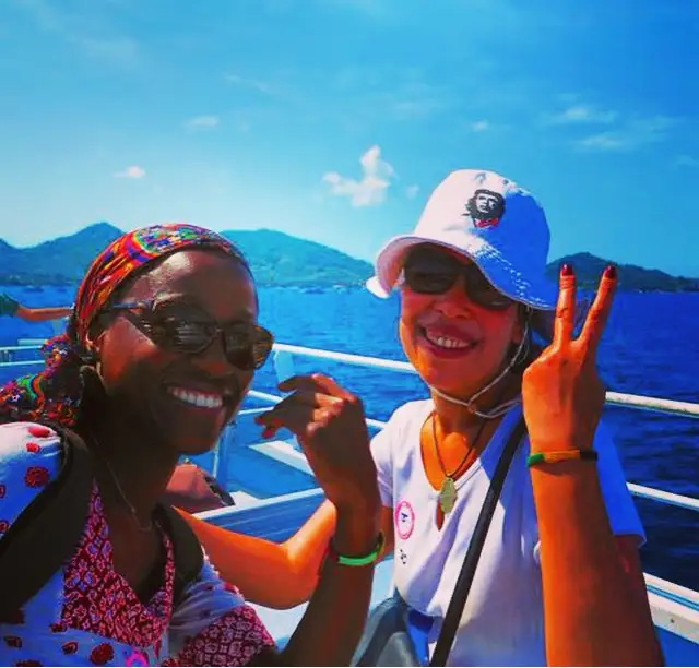 Two French Women in Thailand with Bracelets