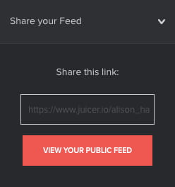 Share your free social media aggregator feed