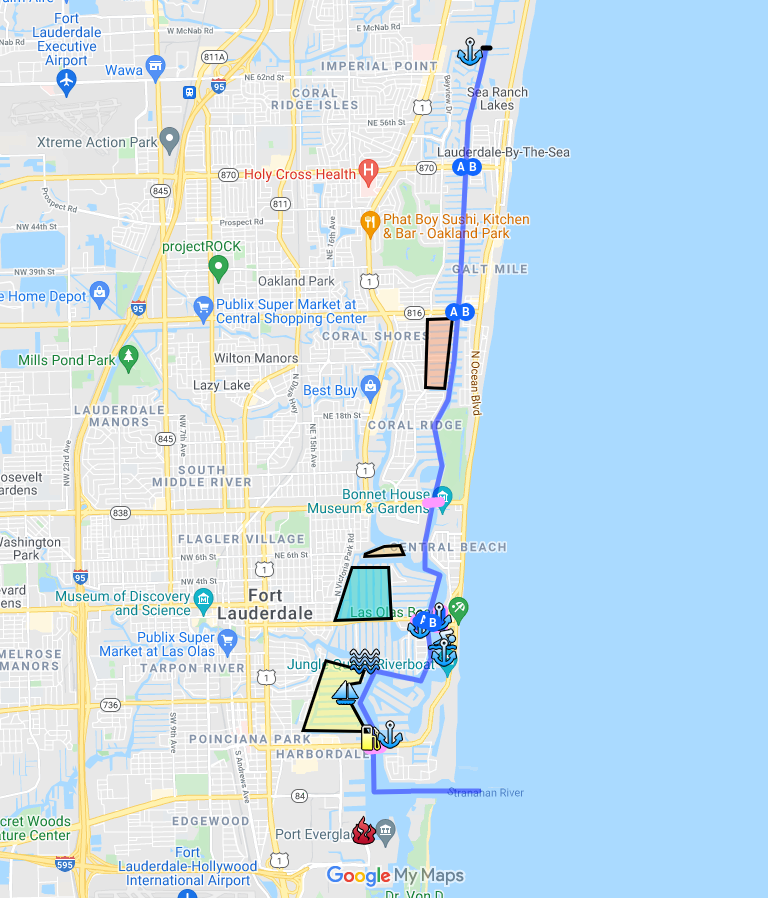 Intercoastal Florida Intracoastal Waterway Map