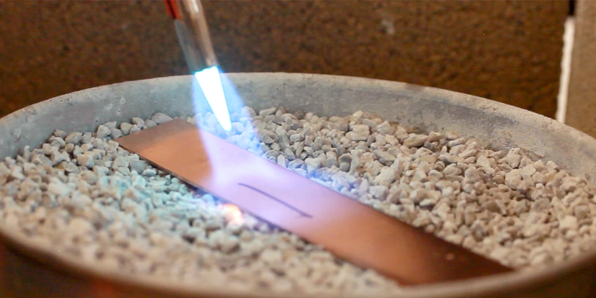 Annealing cuff for jewelry