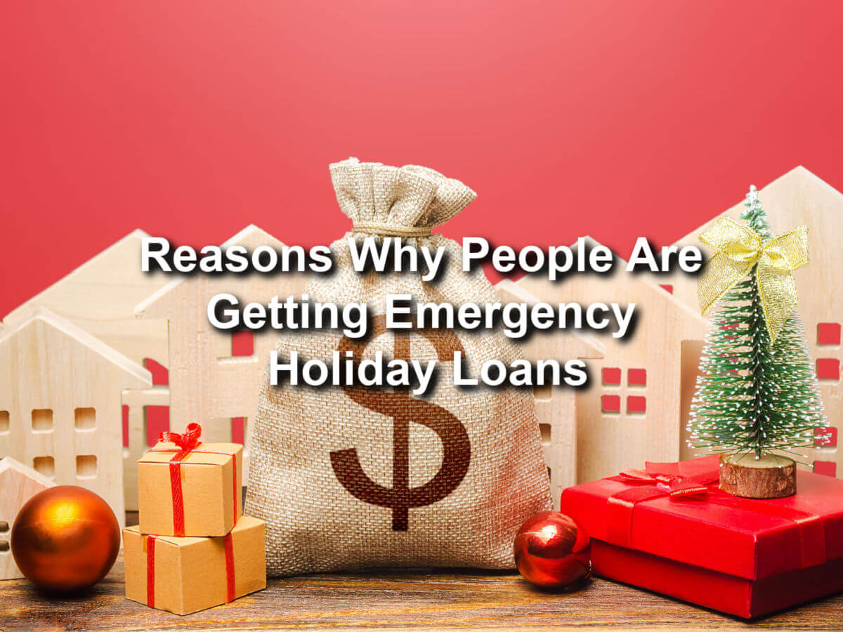 bag of emergency holiday loans cash