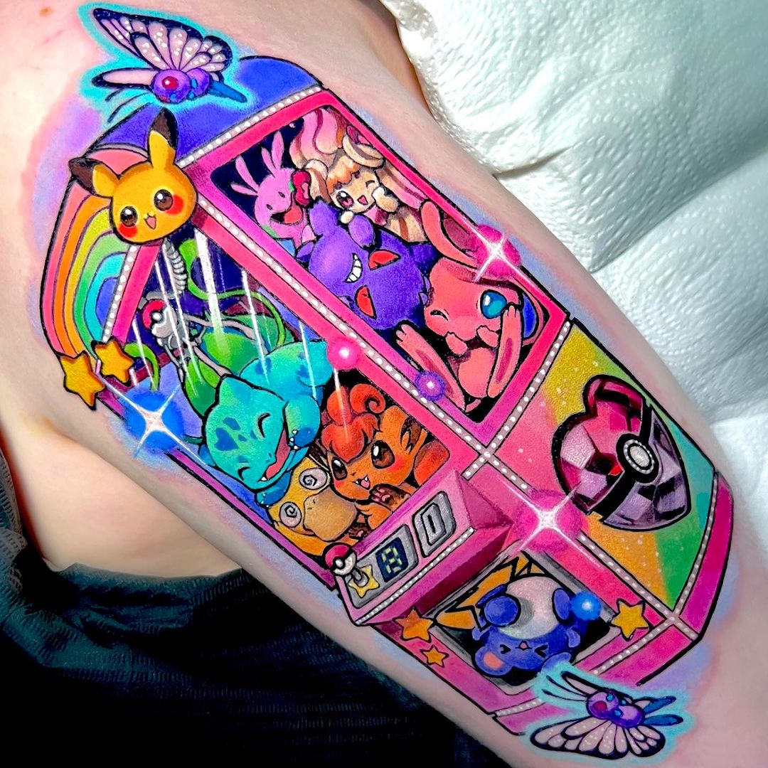 pokemon tattoo by laura anunnaki