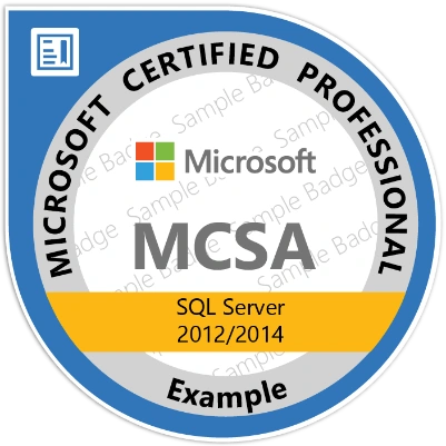 Microsoft MCSA badge