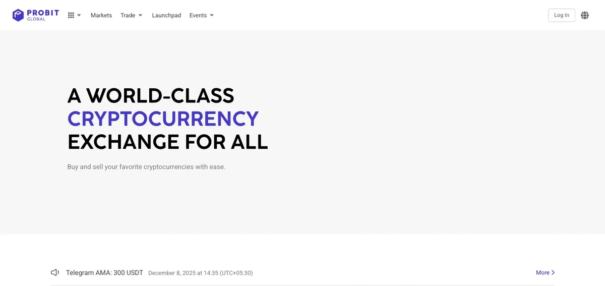 ProBit crypto exchange