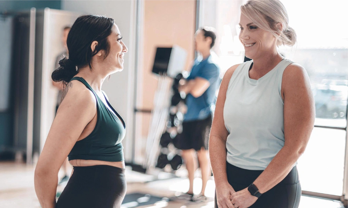 Women Chatting after class