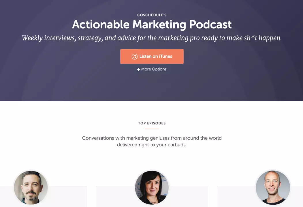 CoSchedule's Actionable Marketing Podcast