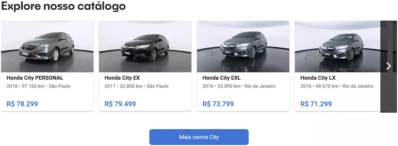 Honda City preço