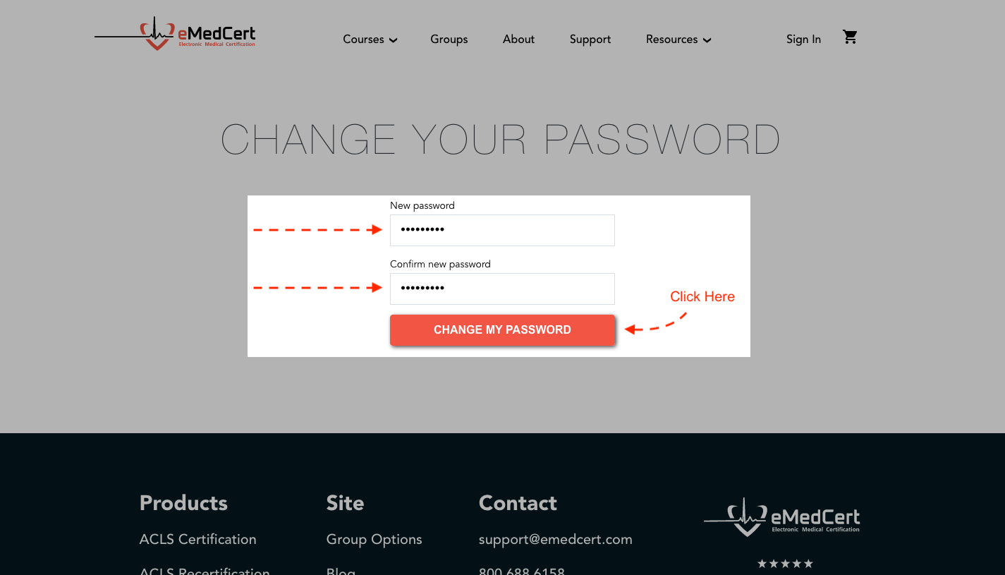 Support | Reset Password 05