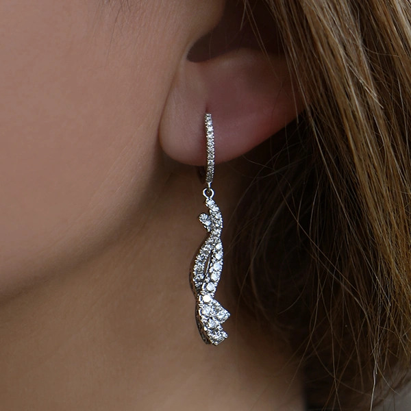 Diamond Drop Earrings