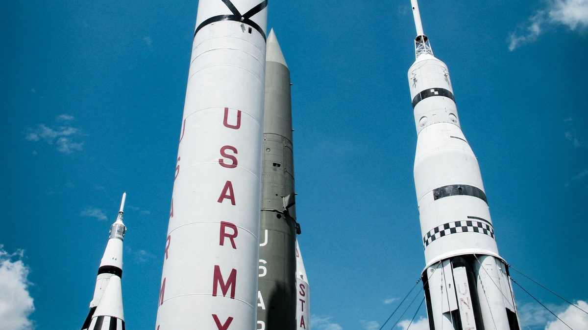 Rockets at the U.S. Space & Rocket Center in Huntsville.