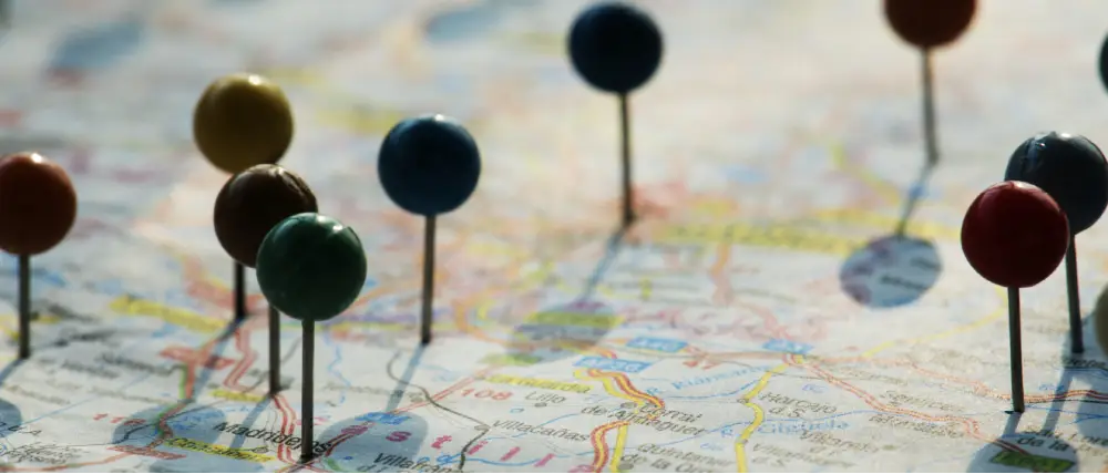 Global talent locations map showing countries used for remote hiring