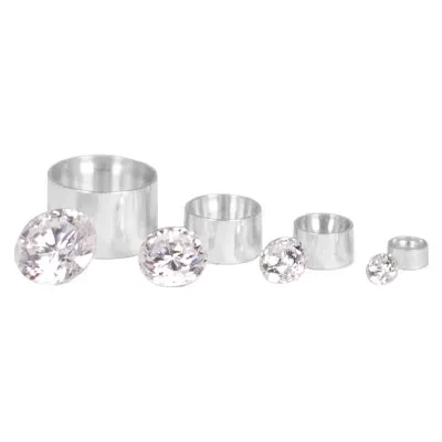 Tube settings and cz's for jewelry making from Halstead