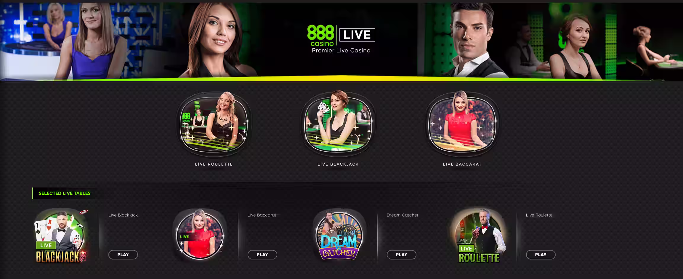 888casino Games Selection