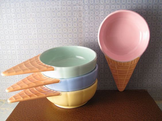 Ice cream cone 2025 bowls