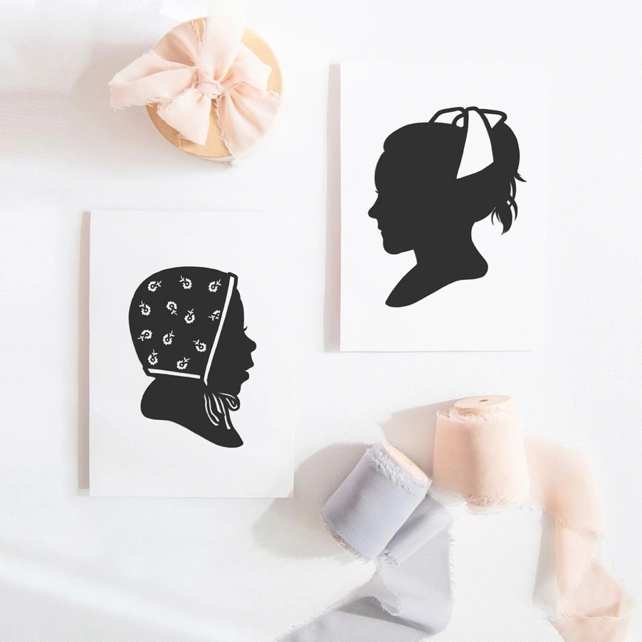 Hand cut silhouettes by Thistle Cottage Home