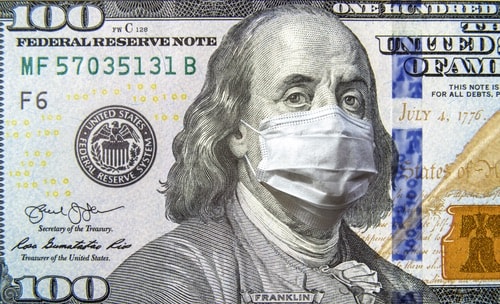 Ben Franklin wearing mask title loans near me