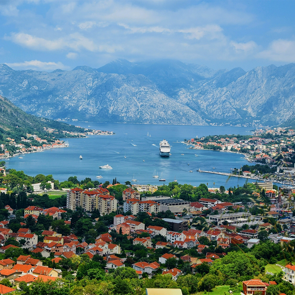 Coastal view of Montenegro.