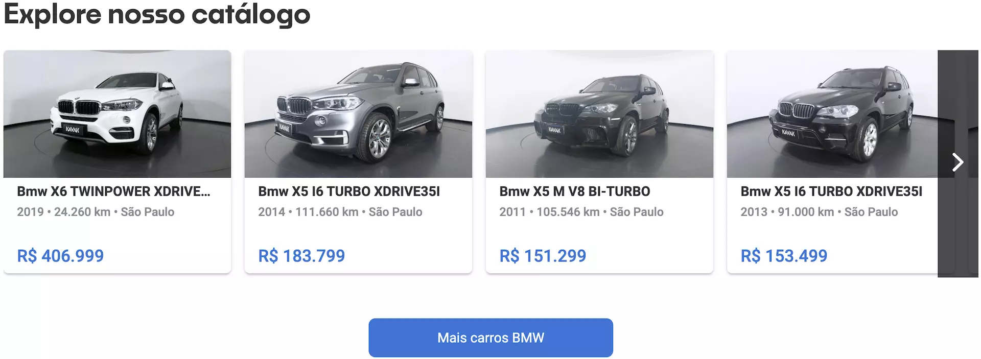BMW preço