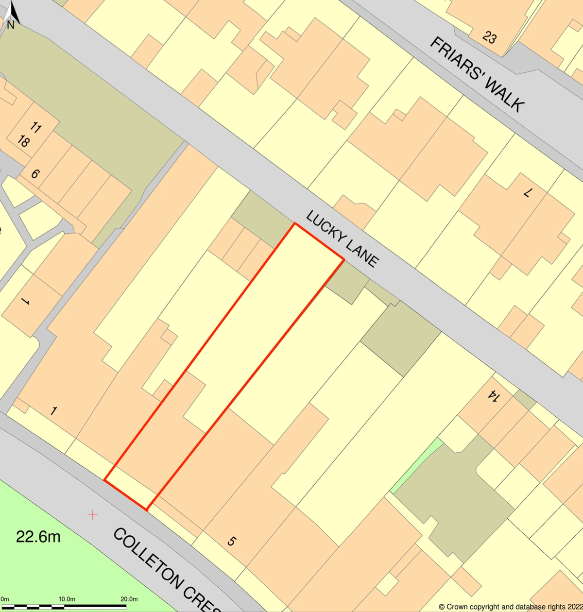 Location plan example with boundary