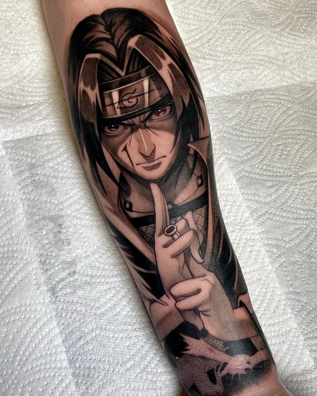 naruto tattoo by matthew larkin