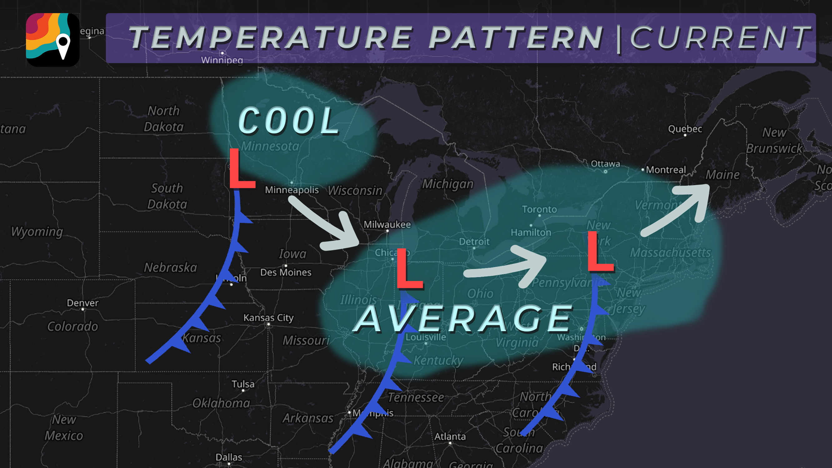 snowfall, low pressure MyRadar map.png