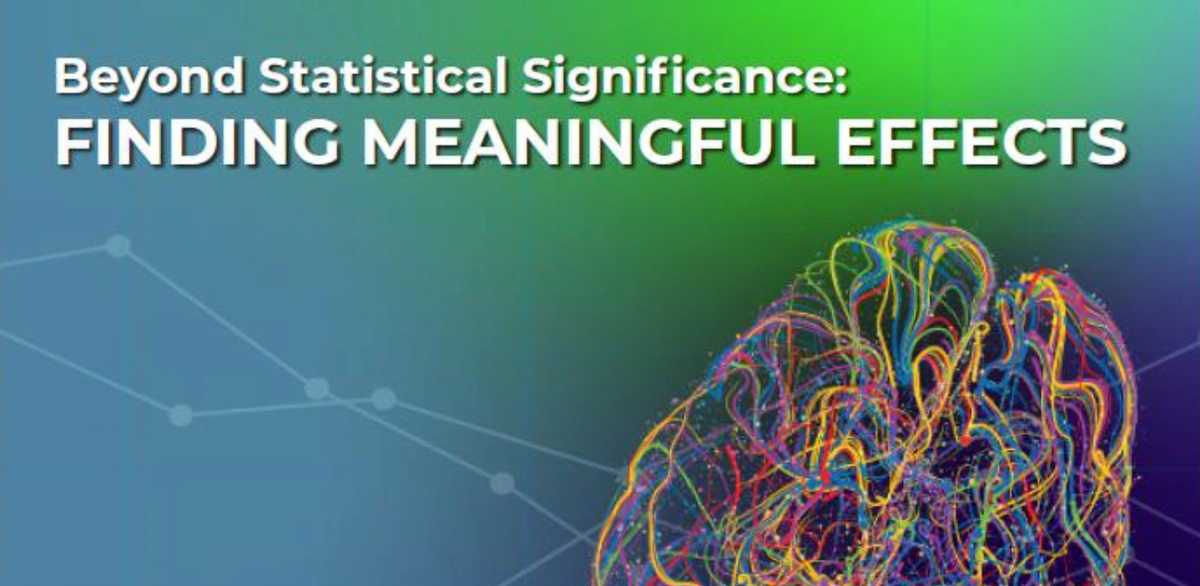 Beyond Statistical Significance: Finding Meaninsful Effects Virtual Meeting Summary