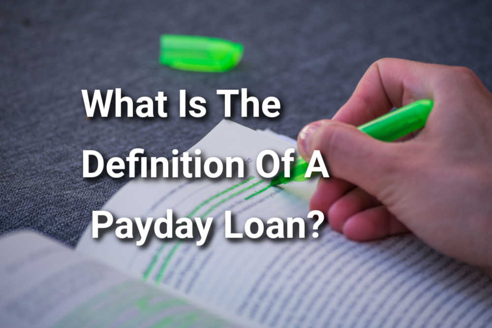 person looking up payday loan definition