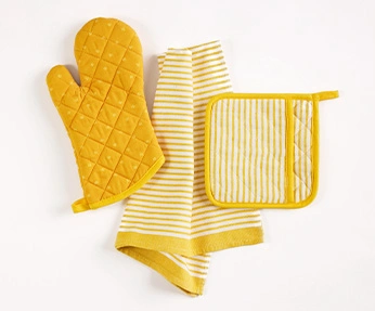 Product use and care for the Patterned Kitchen Accessories Set