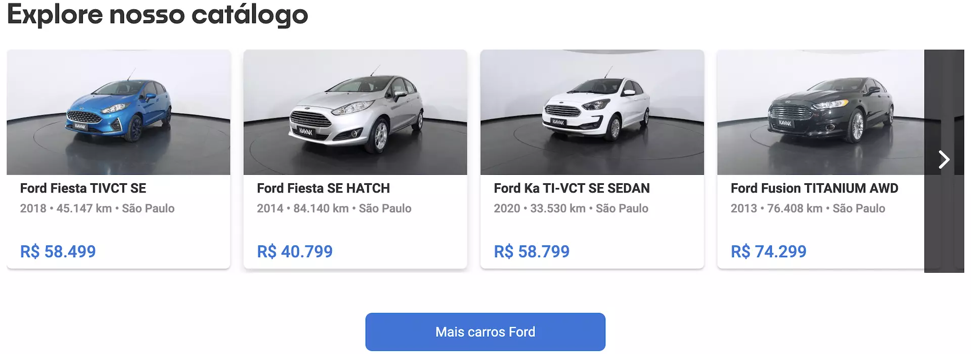 Ford preço