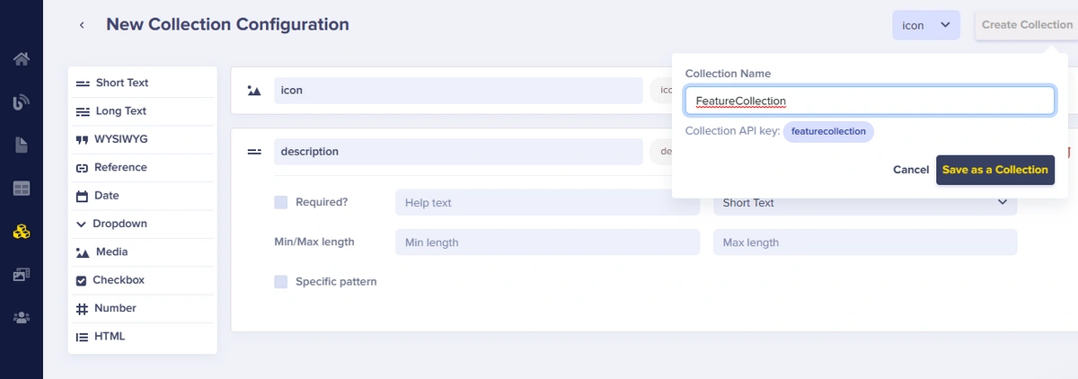 FeatureCollection schema