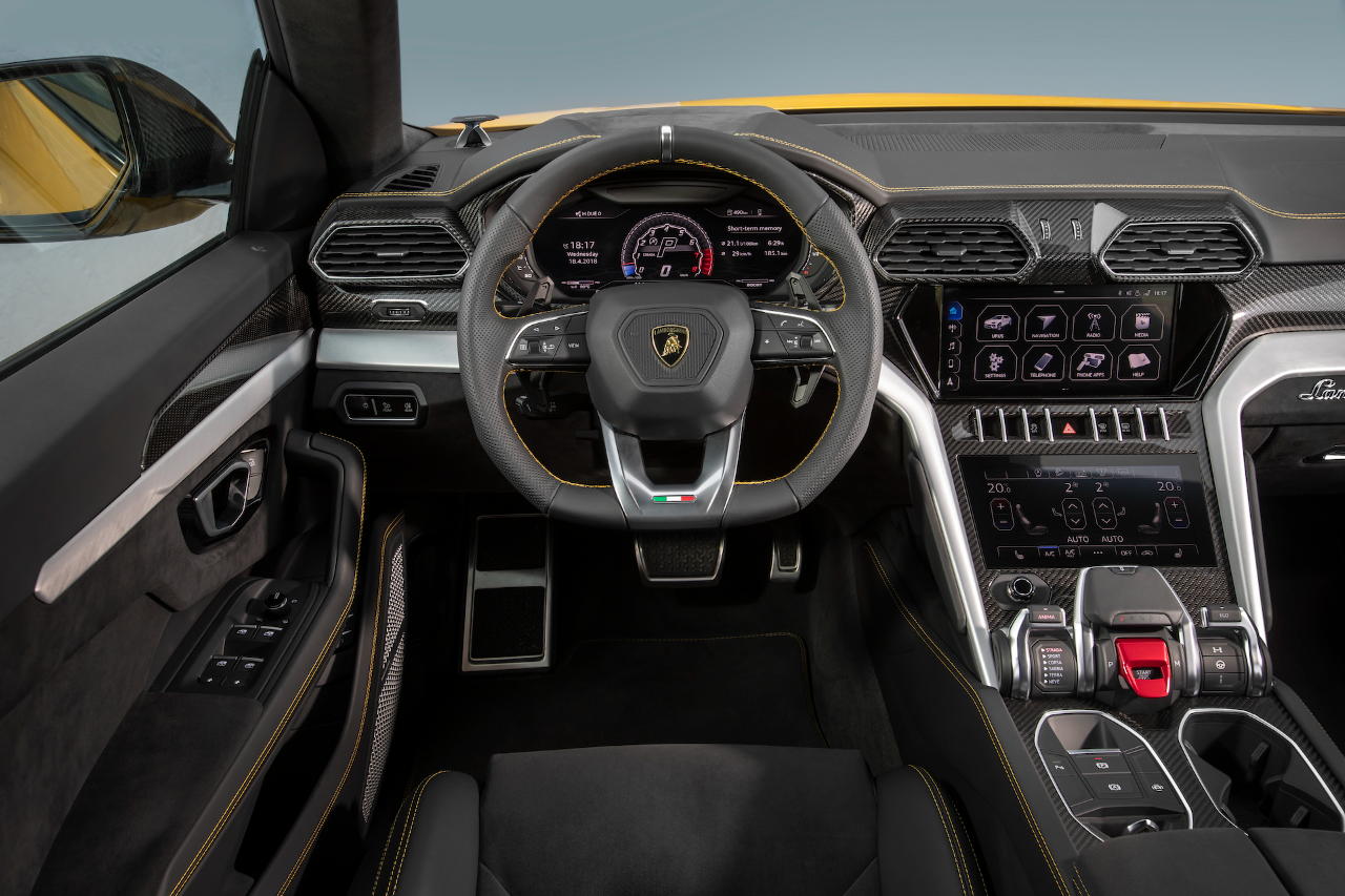 Interior do Lamborghini Urus