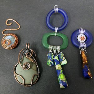 Basic wire wrapped pendants