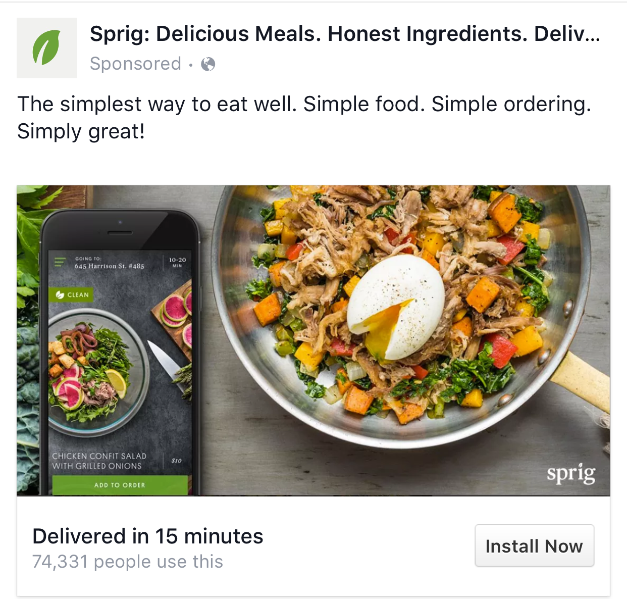 The Sprig Egg: MightySignal Ad Intelligence Overview
