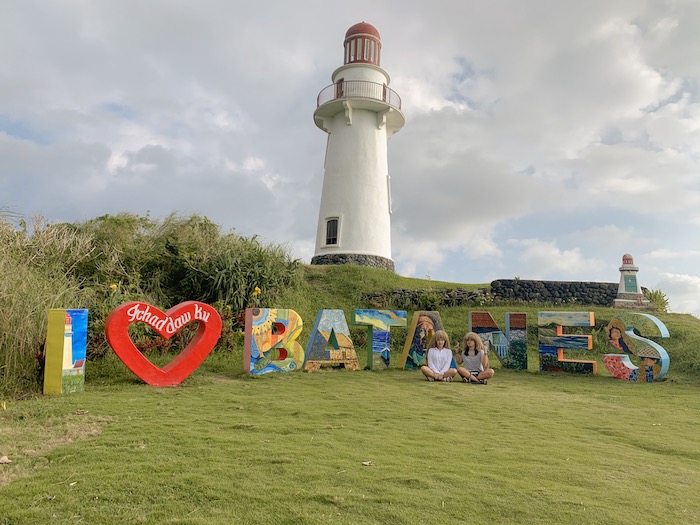 with cousin in Batanes Lighthouse