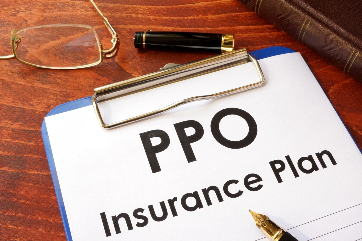 PPO Medicare Advantage plan on a clipboard