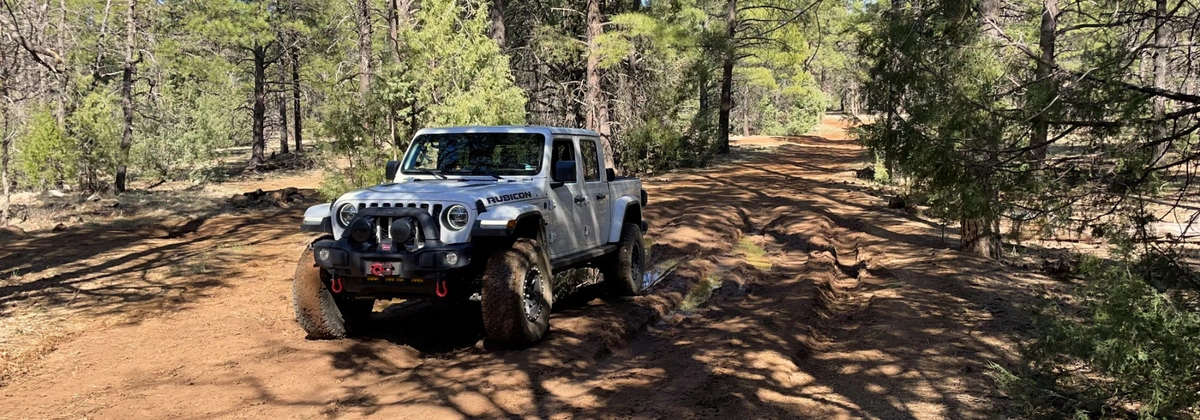 FR 301 to Fisher Point Trailhead off-road trail in Flagstaff