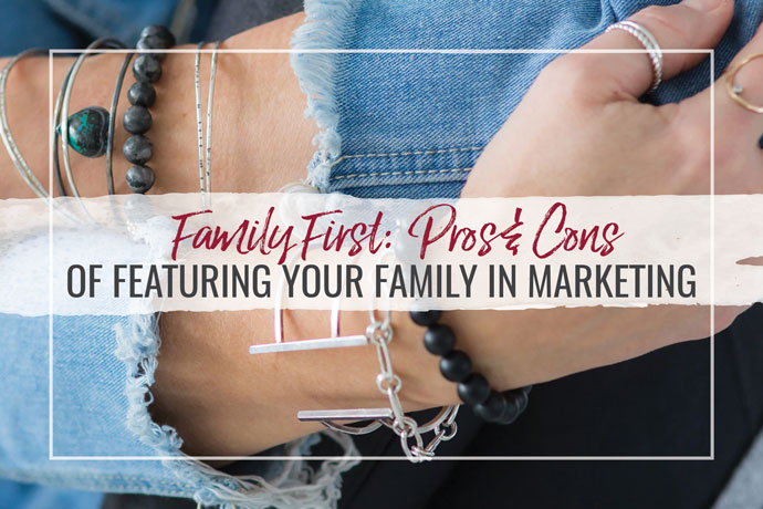 Lisa Lehmann, jewelry designer and mother, discusses using your family in marketing and gives us tips to navigate this tricky subject.