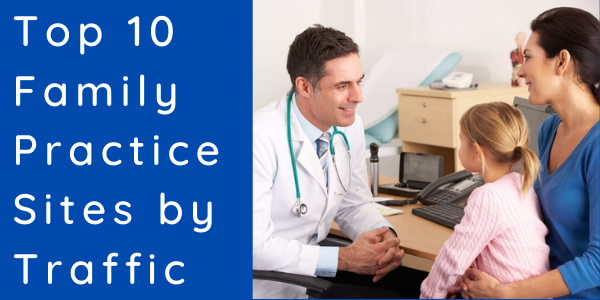 Top 10 Family Practice Sites by Traffic