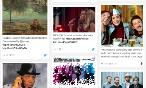 embed social feed with colored icon style