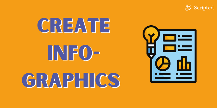 Create infographics and share them across social media channels