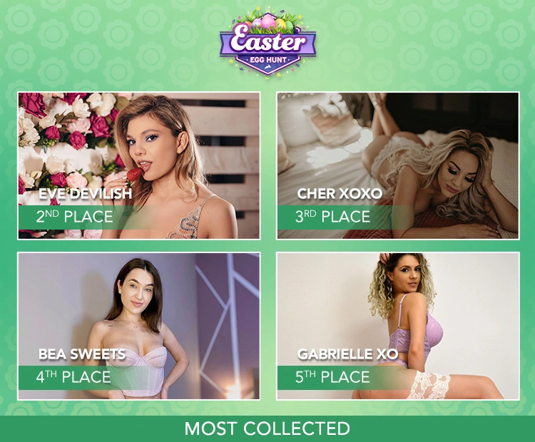 Flirt4Free models performing in Easter Live Sex Cams Contest