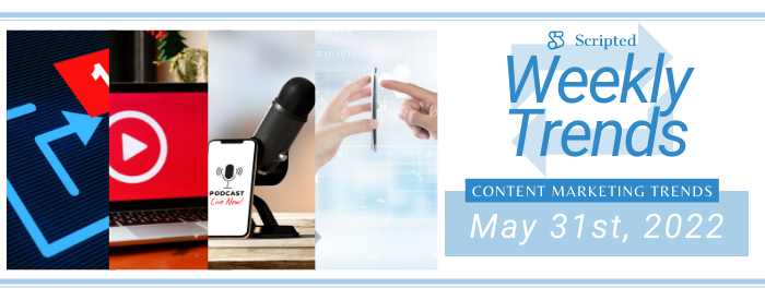 Weekly Content Marketing Trends May 31st, 2022