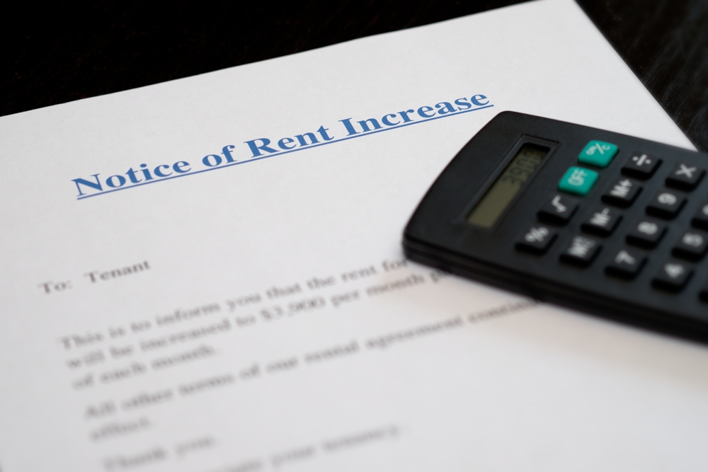 Letter of notice for rent increase