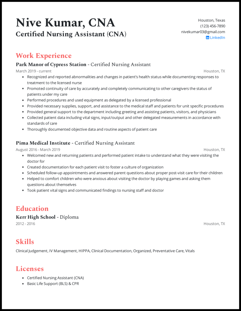 10 Nursing Resume Examples That Worked In 2021