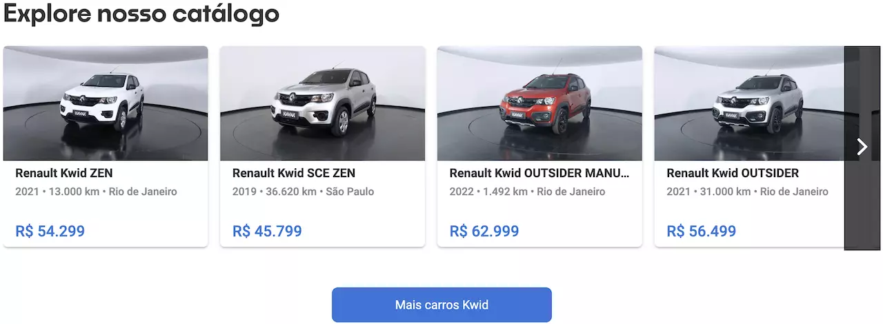 Kwid preço