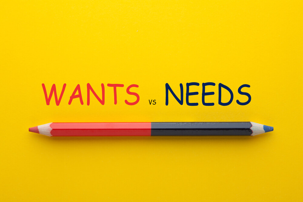 needs versus wants