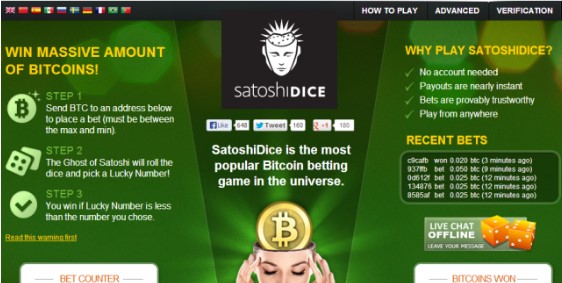 How to play SatoshiDice