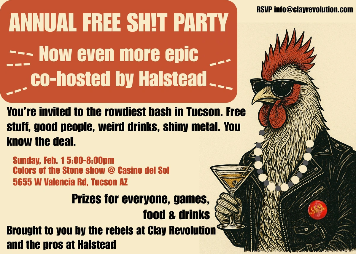 Annual Tucson Free Shit Party invitation